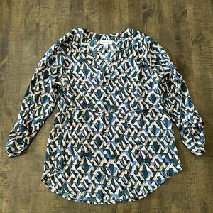 Motherhood Maternity V-Neck Blouse Size Medium